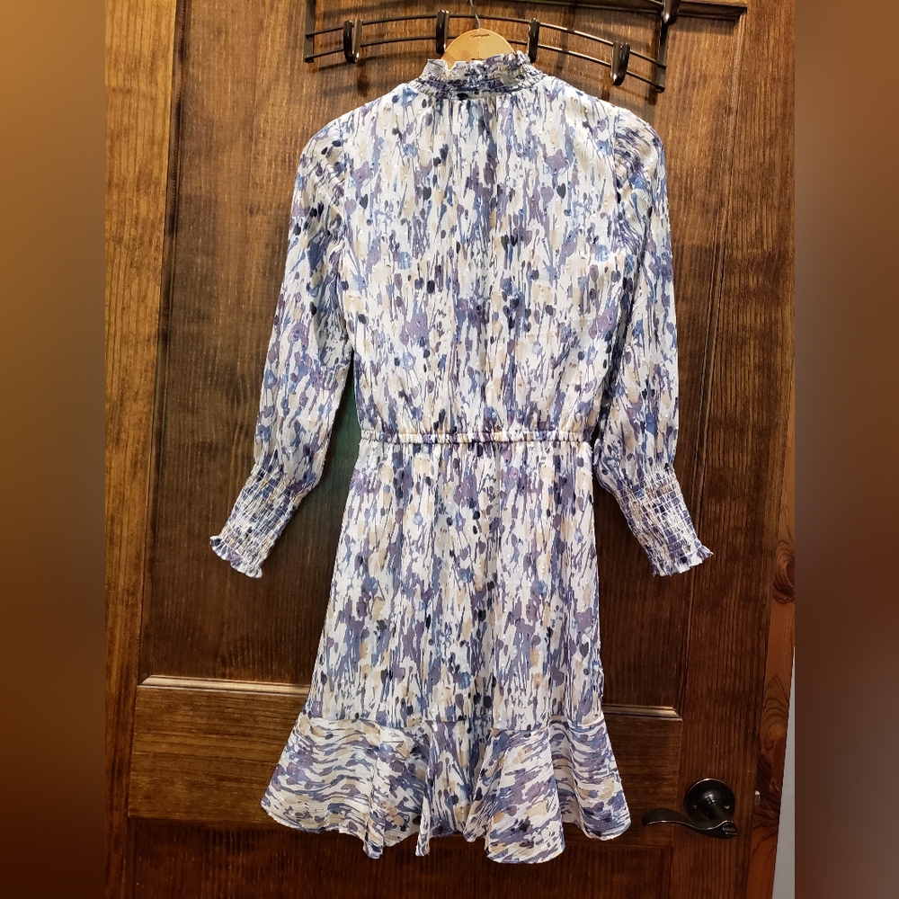 White House Black Market NWT size 2 Petite watercolor print dress - Picture 8 of 8